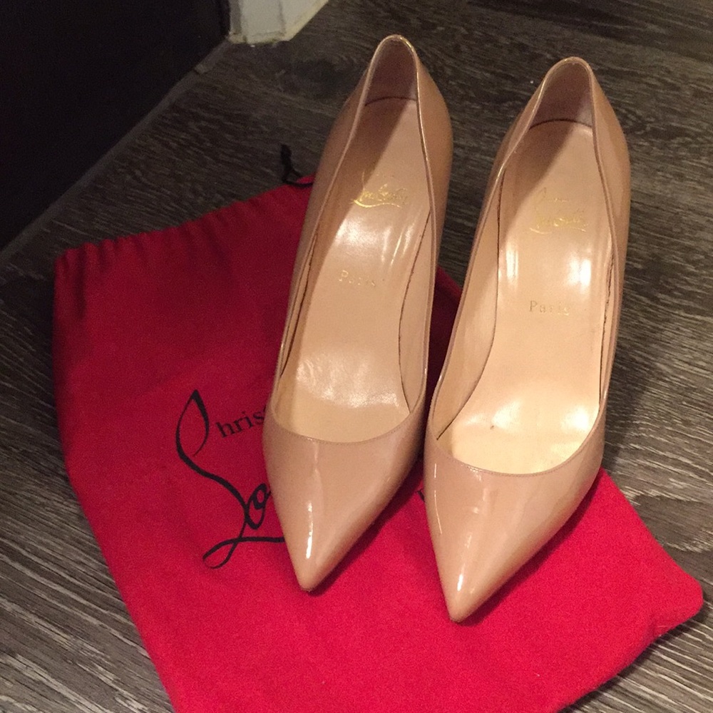 Christian Louboutin Nude High-Heel Pumps - Gem